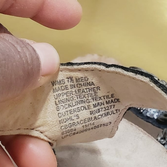 🌴Croft & Barrow Women's Cork Wedge Bead Thong Sandals Size 7.5M - Picture 8 of 8